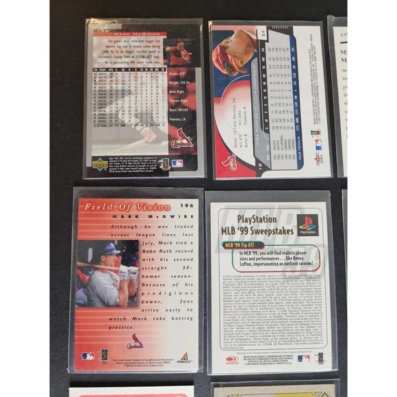 Mark McGwire, Oakland A's, Cardinals - Collection of 14 Baseball Cards - Picture 6 of 9